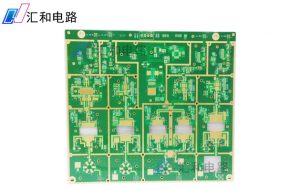 4层沉金FR4+Rogers4350高频混压PCB板