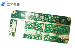 4层沉金FR4+Rogers4350高频混压PCB板